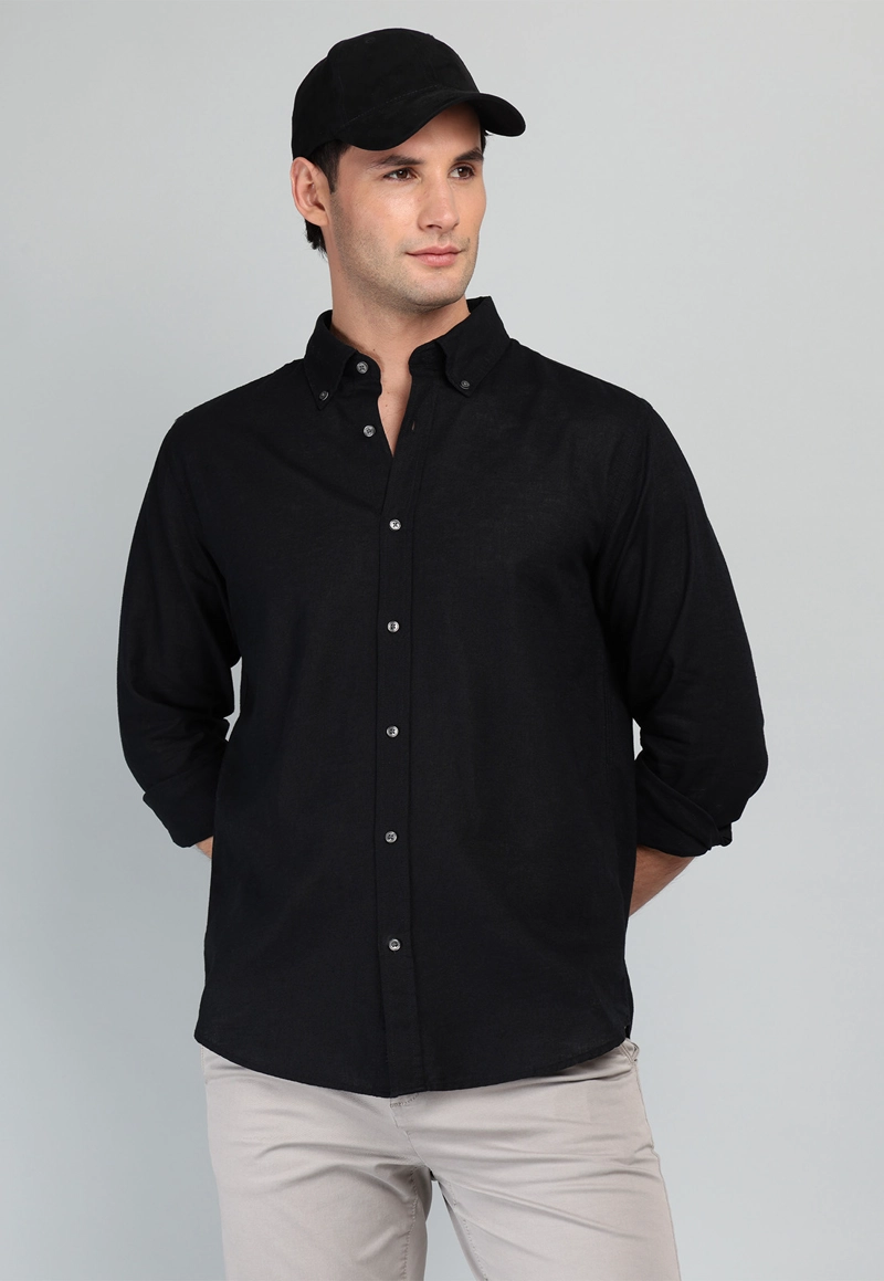 CAMISA DE LINO Y ALGODON ARROW - 1
