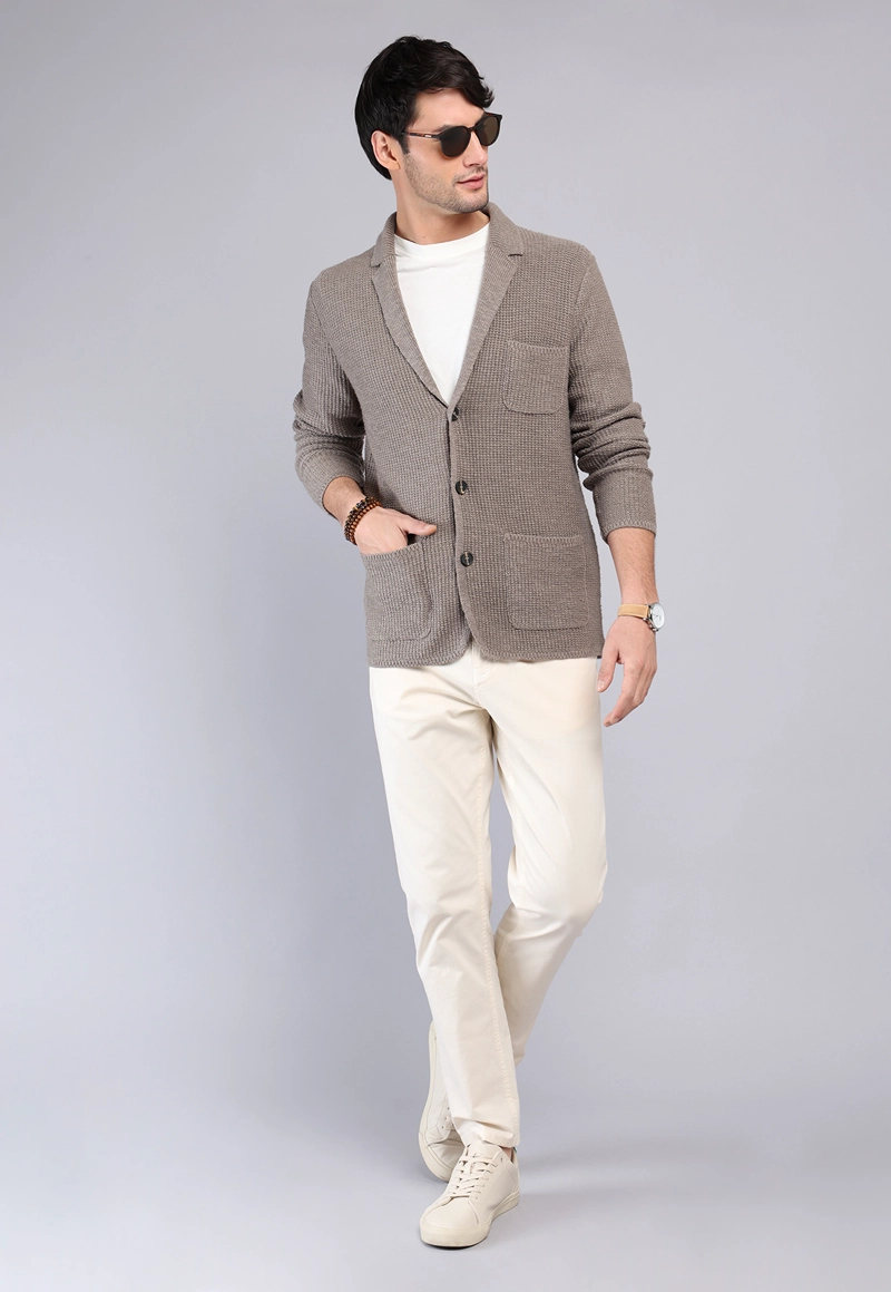 CARDIGAN TEXTURADO ARROW - 4