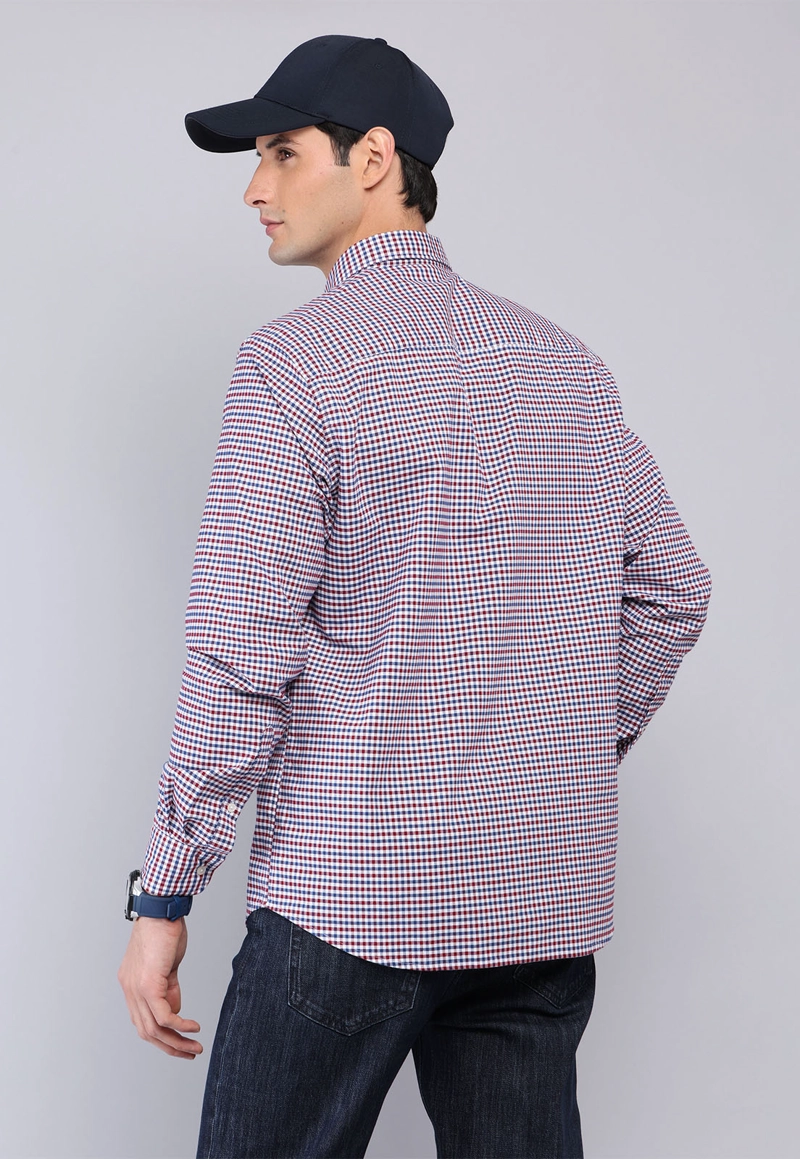 CAMISA DISEÑO CUADROS SPANDEX ARROW - 2