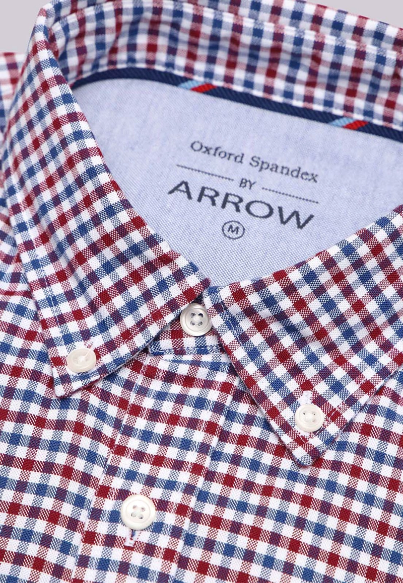 CAMISA DISEÑO CUADROS SPANDEX ARROW - 5