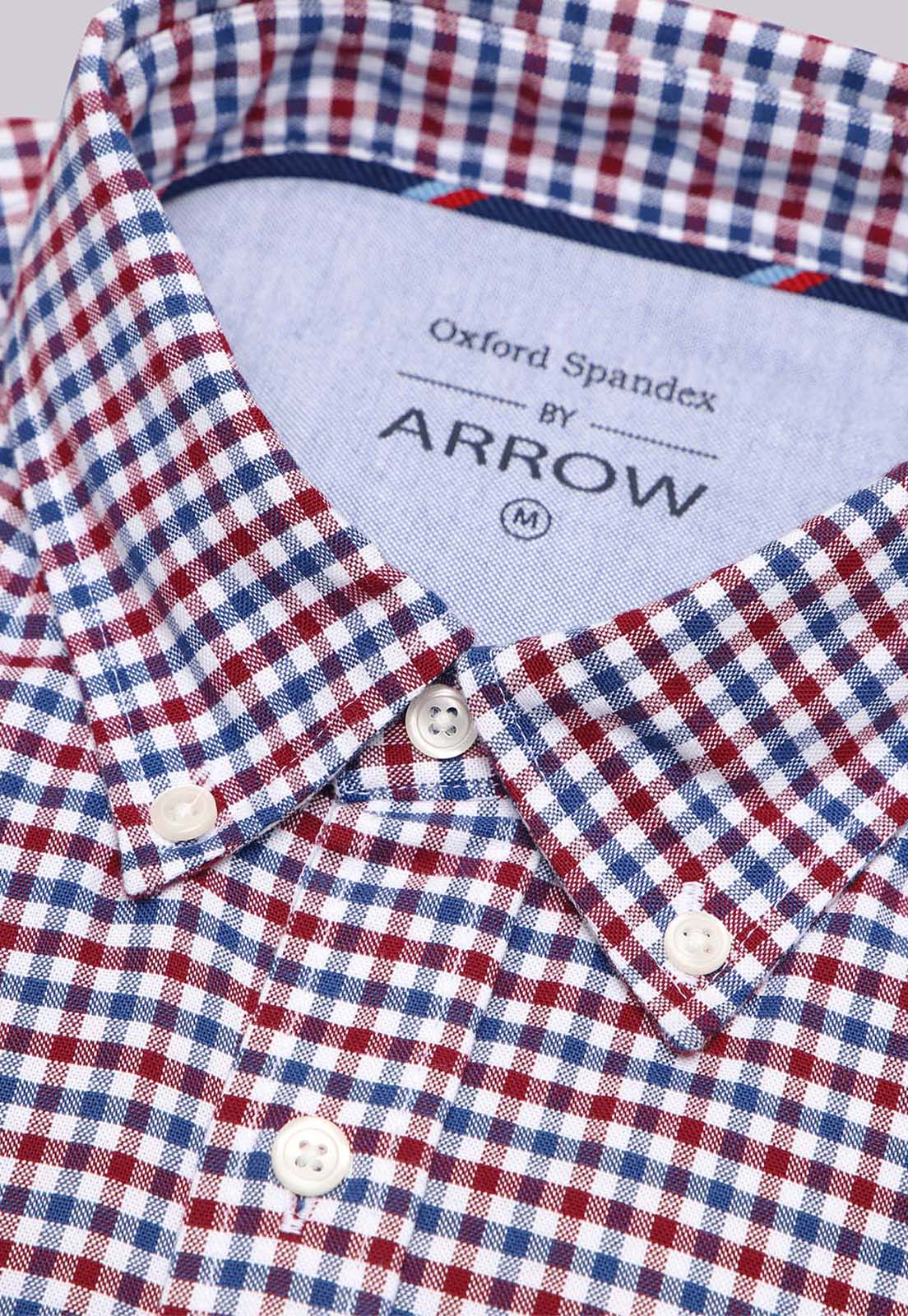 CAMISA DISEÑO CUADROS SPANDEX ARROW - 5