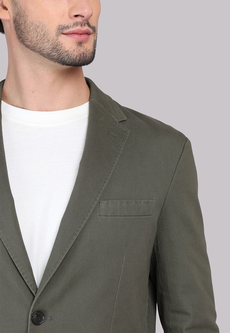 BLAZER LISO ALGODON ARROW - 3