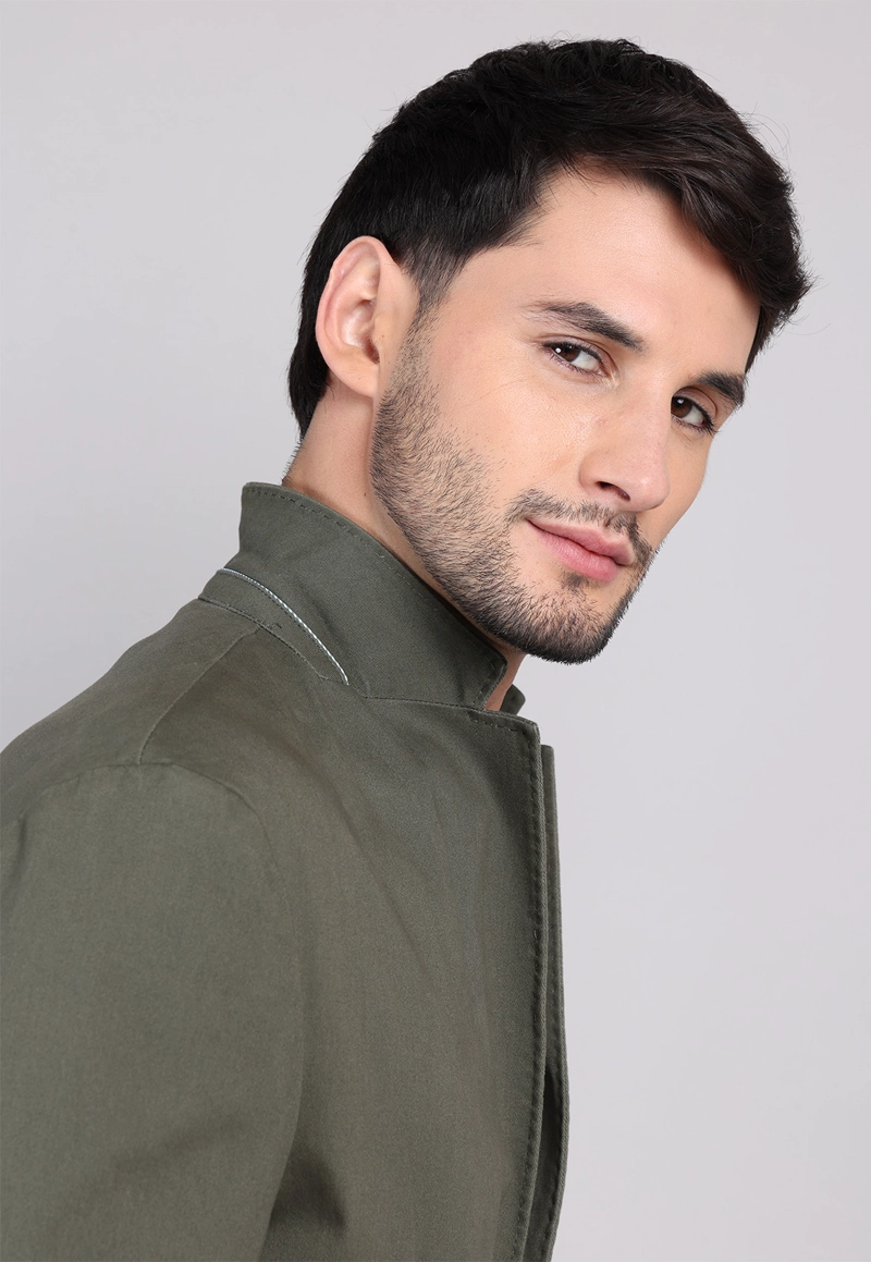 BLAZER LISO ALGODON ARROW - 5