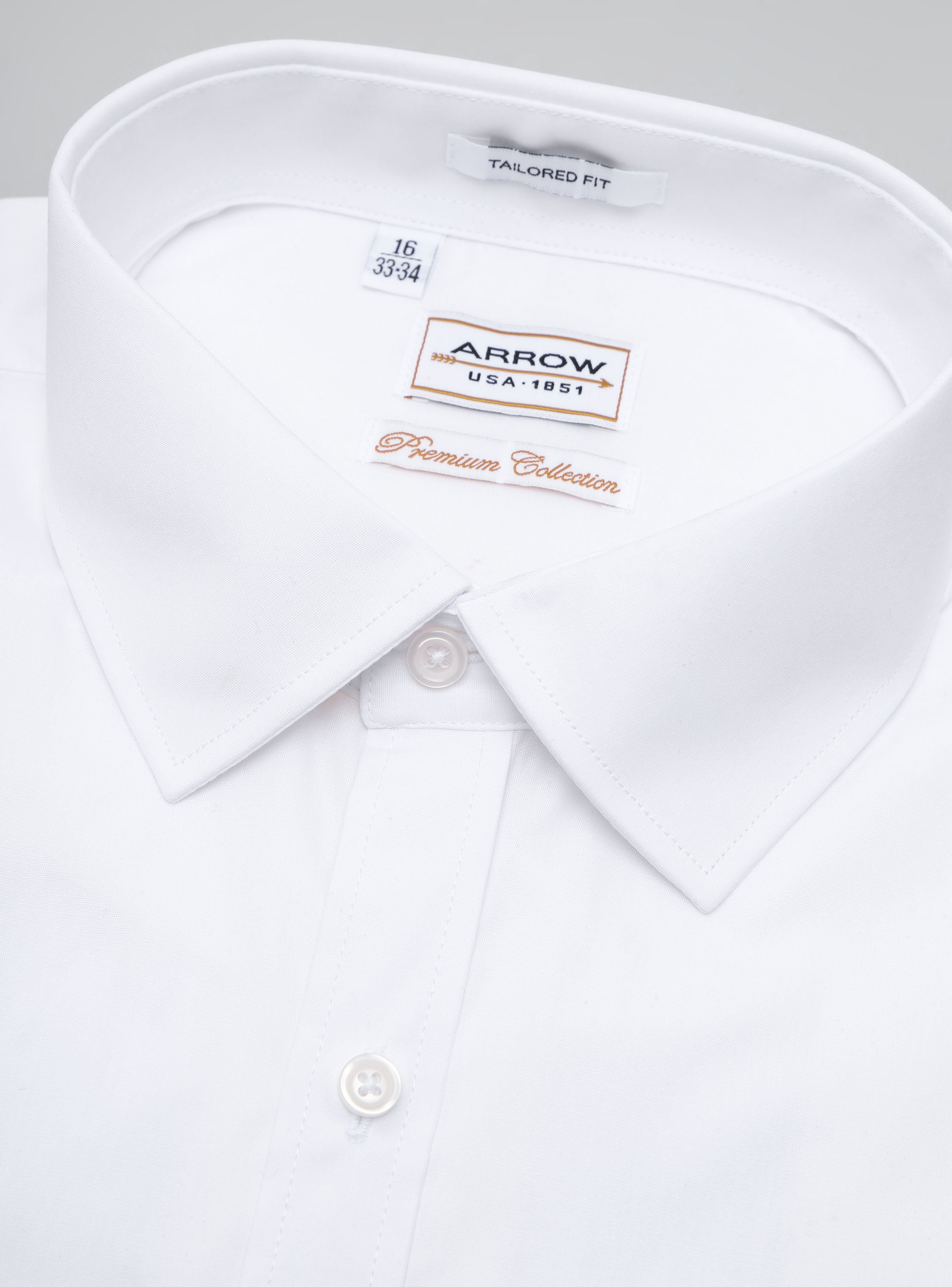 CAMISA HOMBRE ARROW CUELLO ITALIANO BLANCA TAILORED FIT - 2