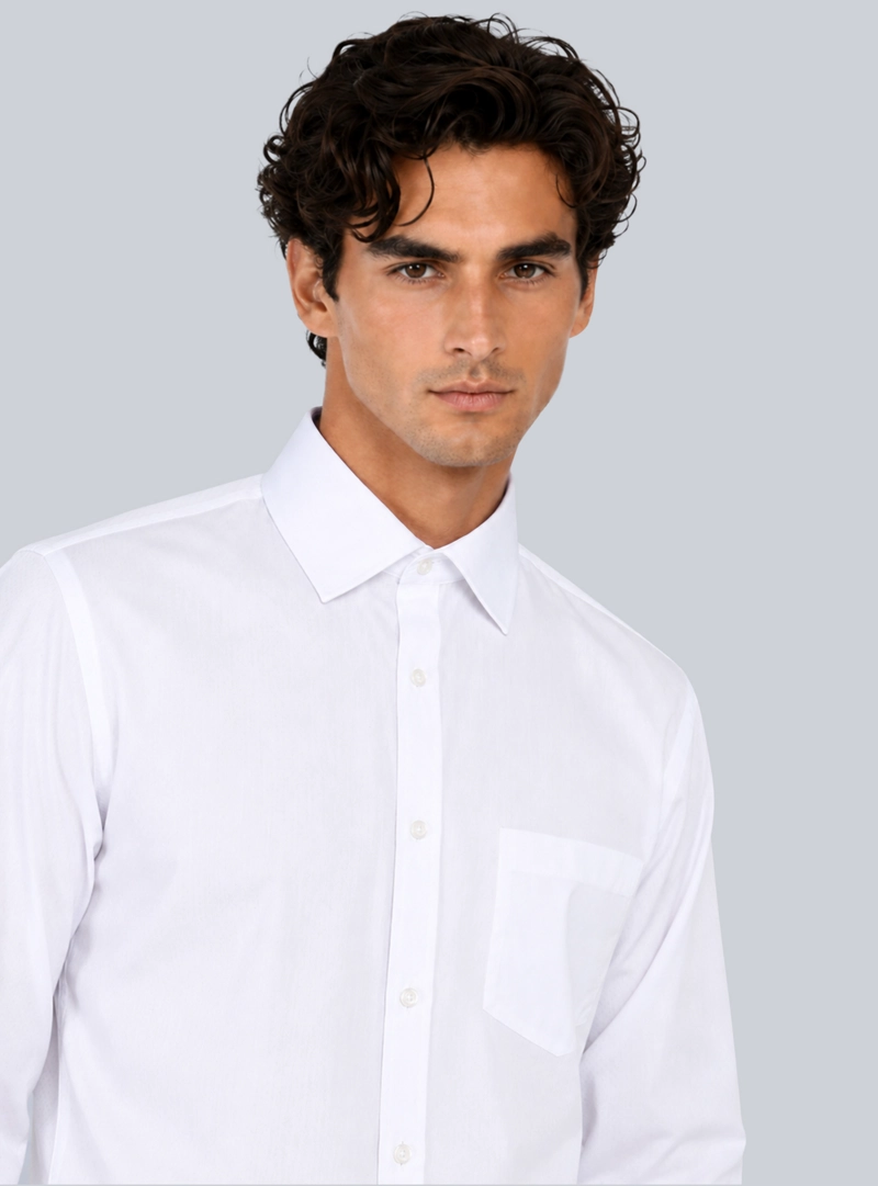 CAMISA HOMBRE ARROW CUELLO ITALIANO BLANCA TAILORED FIT - 4