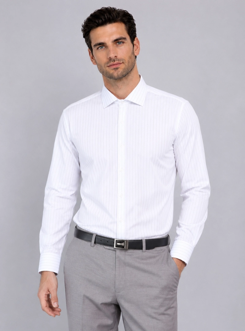 CAMISA FORMAL A RAYAS VAN HEUSEN - 1