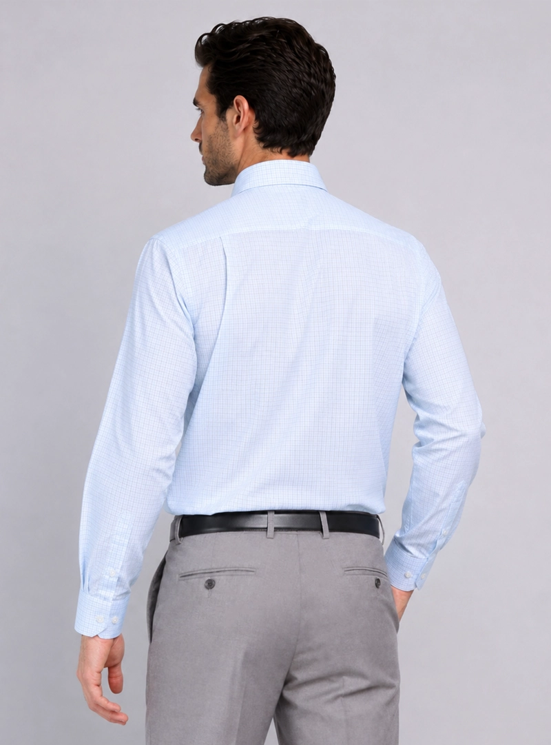 CAMISA FORMAL A CUADROS VAN HEUSEN - 3