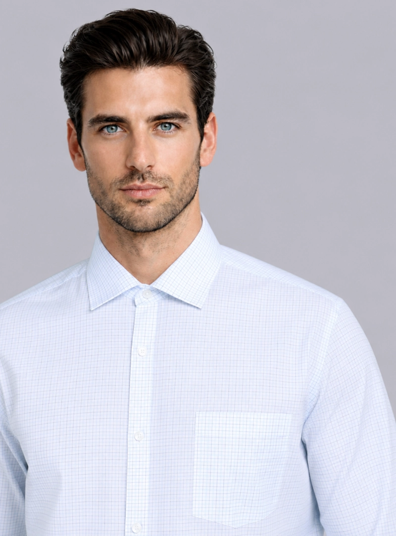 CAMISA FORMAL A CUADROS VAN HEUSEN - 4