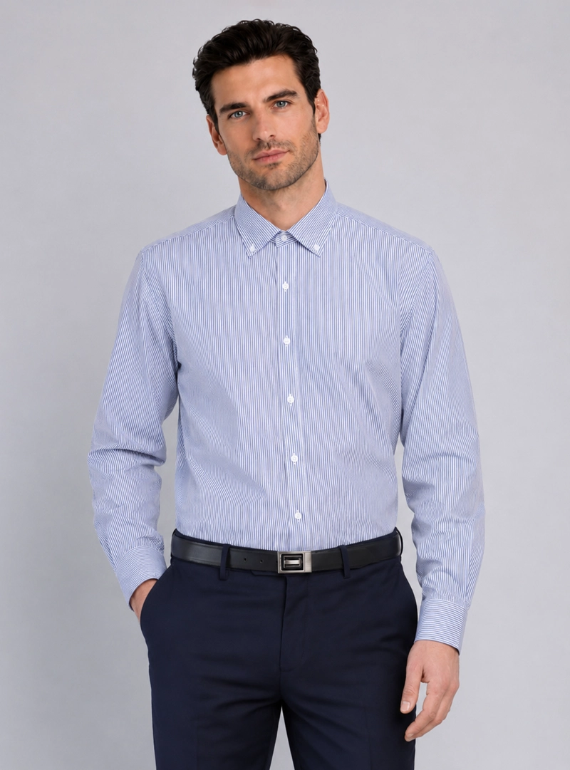 CAMISA FORMAL A RAYAS VAN HEUSEN - 1