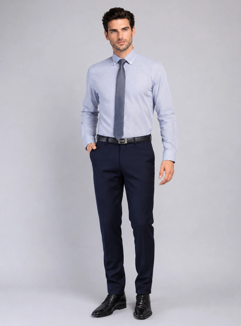 CAMISA FORMAL A RAYAS VAN HEUSEN - 5