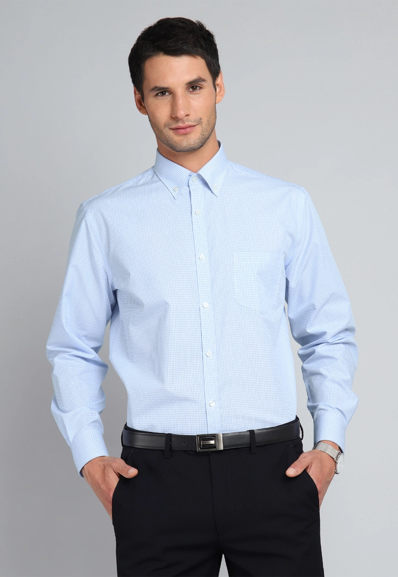 CAMISA FORMAL A CUADROS VAN HEUSEN - 1