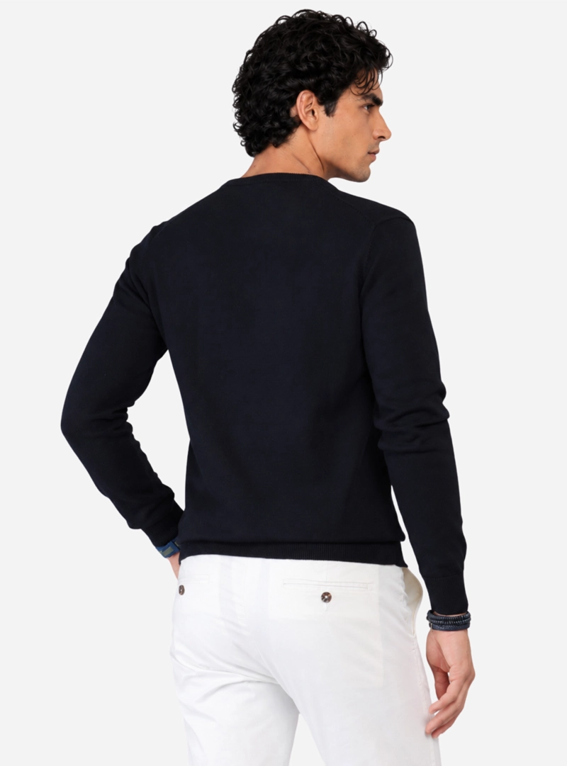 SWEATER LISO CUELLO V ARROW - 2