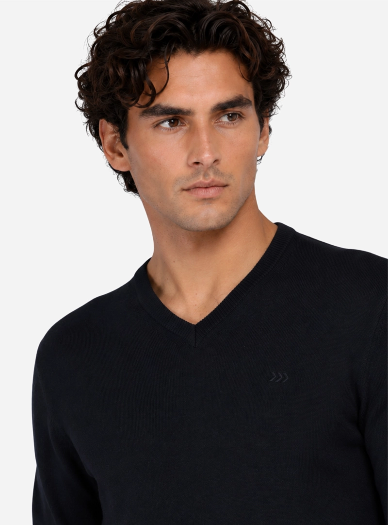 SWEATER LISO CUELLO V ARROW - 3