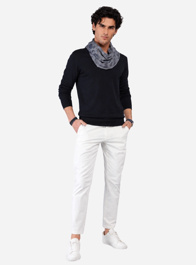 SWEATER LISO CUELLO V ARROW - 4