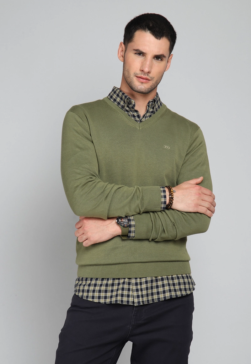 SWEATER CUELLO V ARROW - 1