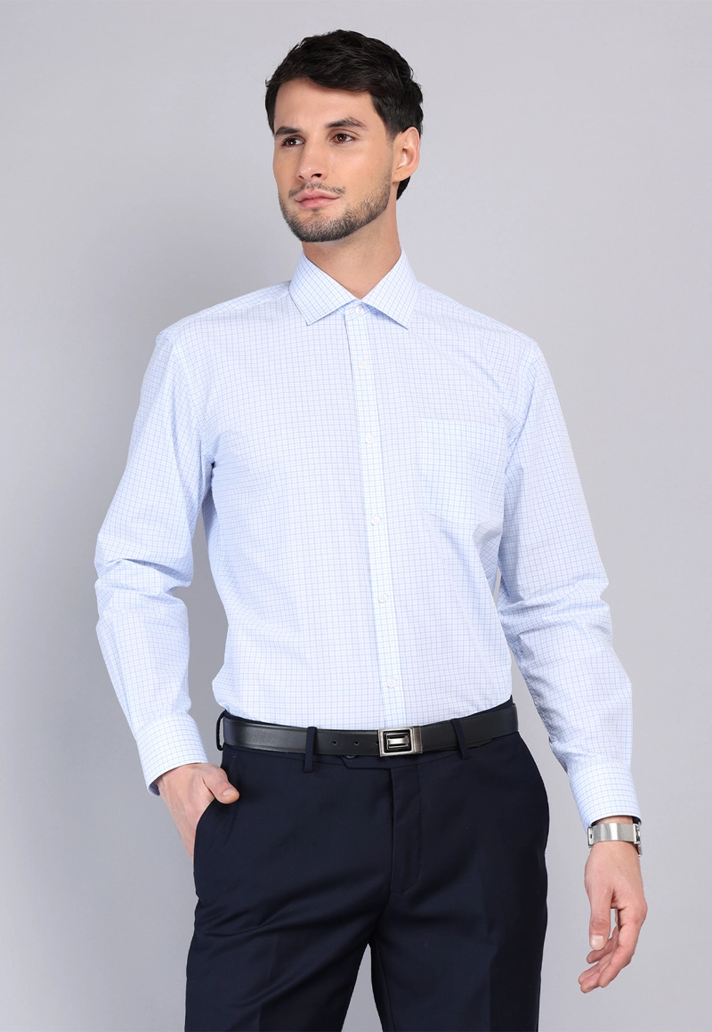 CAMISA FORMAL A CUADROS VAN HEUSEN - 1