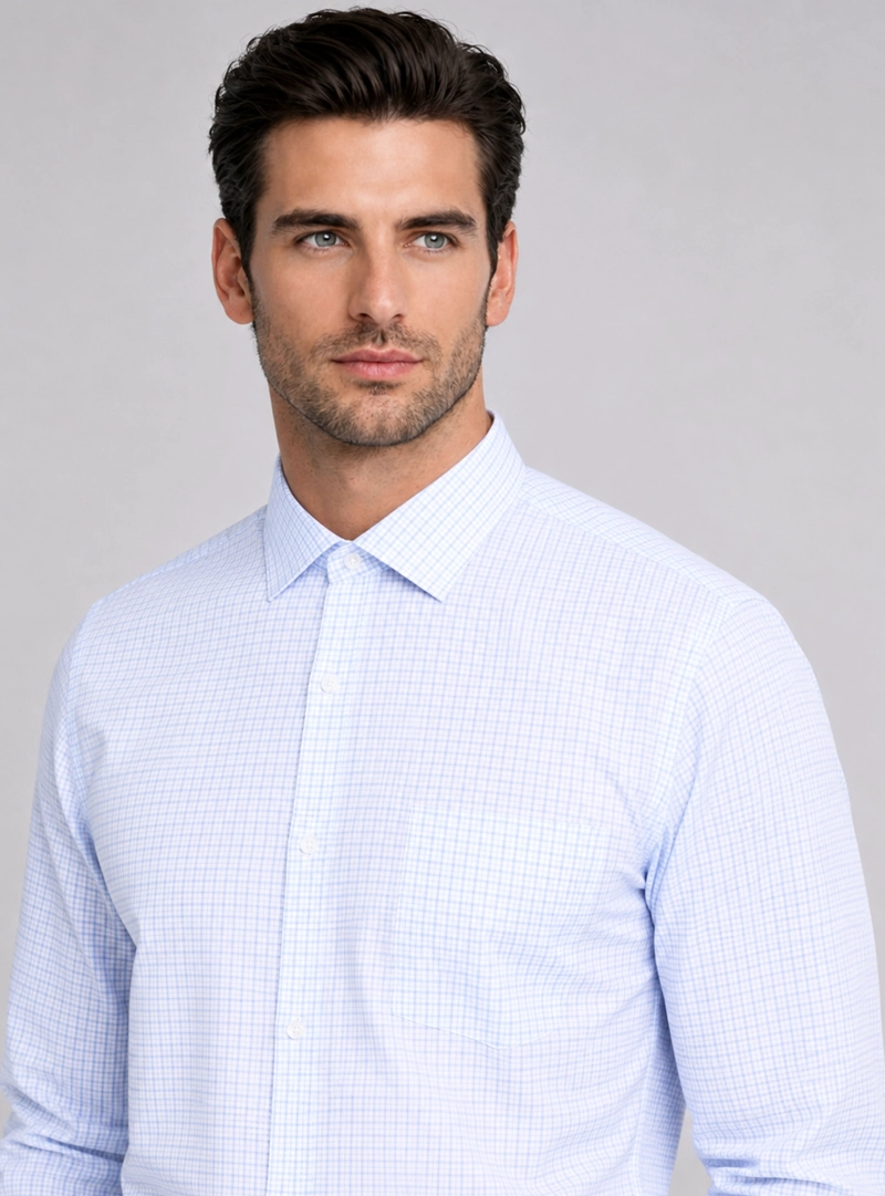 CAMISA FORMAL A CUADROS VAN HEUSEN - 4