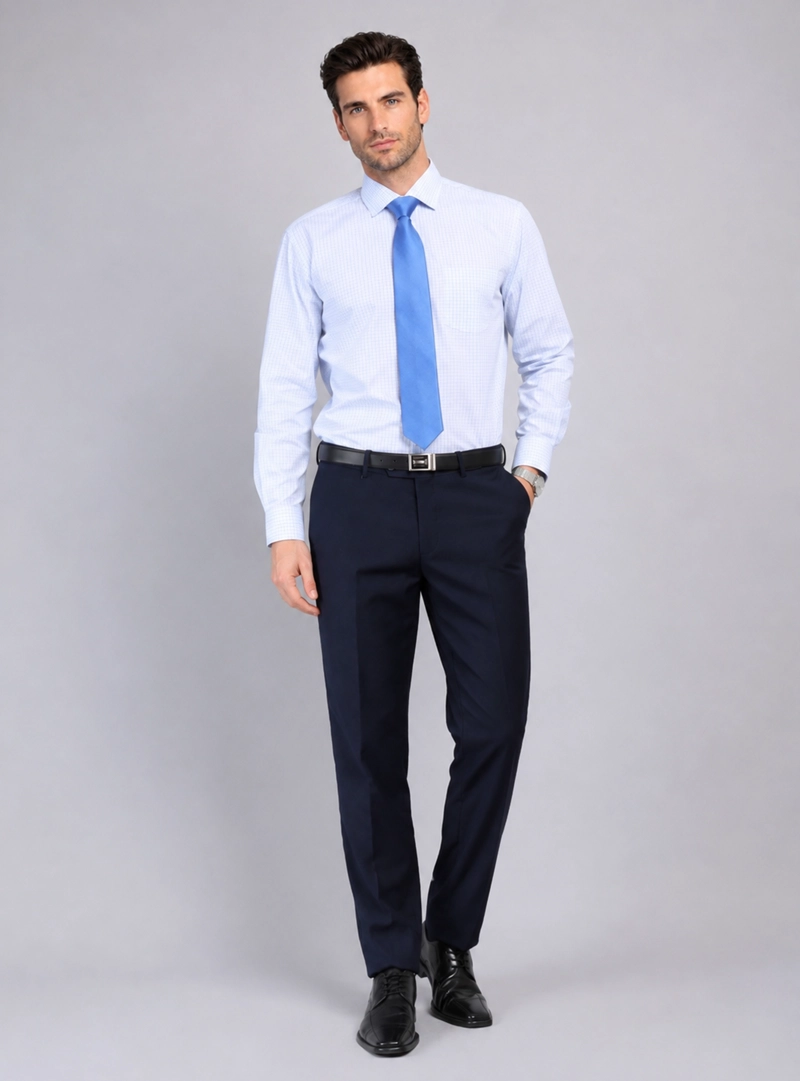 CAMISA FORMAL A CUADROS VAN HEUSEN - 5