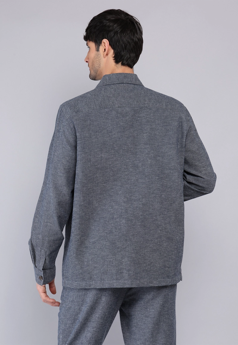SOBRECAMISA DE ALGODON Y LINO ARROW - 2