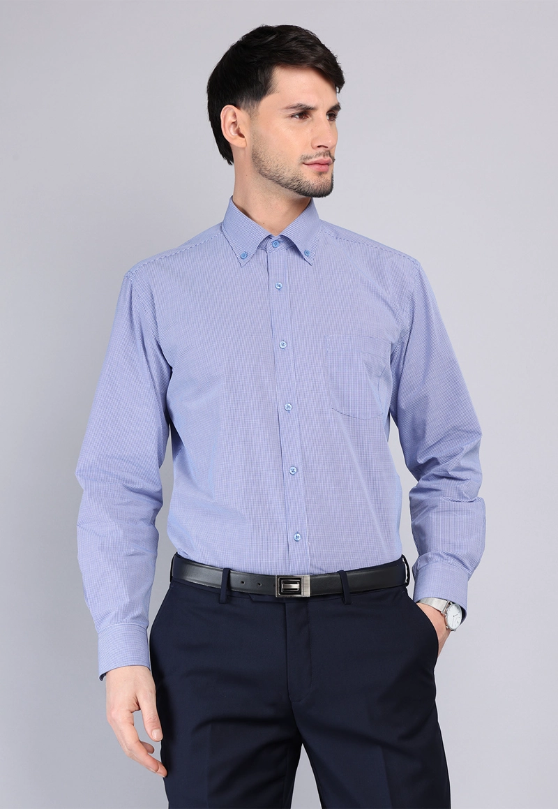CAMISA FORMAL A CUADROS VAN HEUSEN - 1
