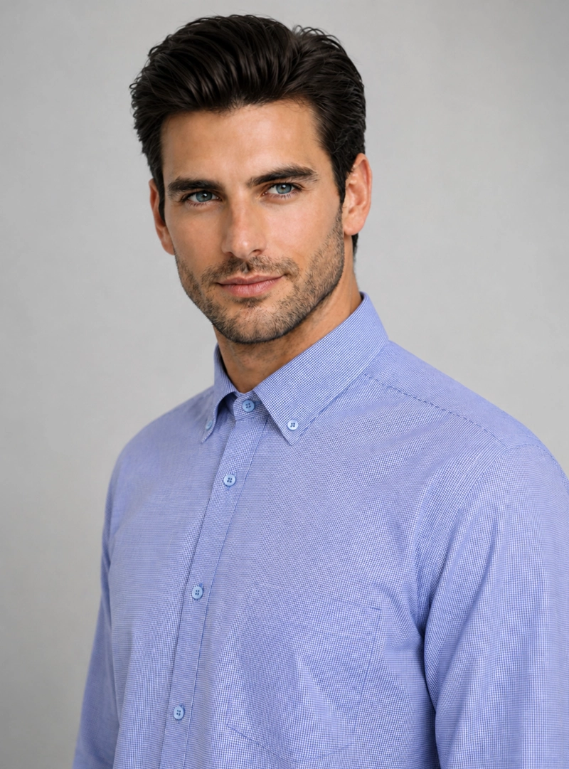 CAMISA FORMAL A CUADROS VAN HEUSEN - 4