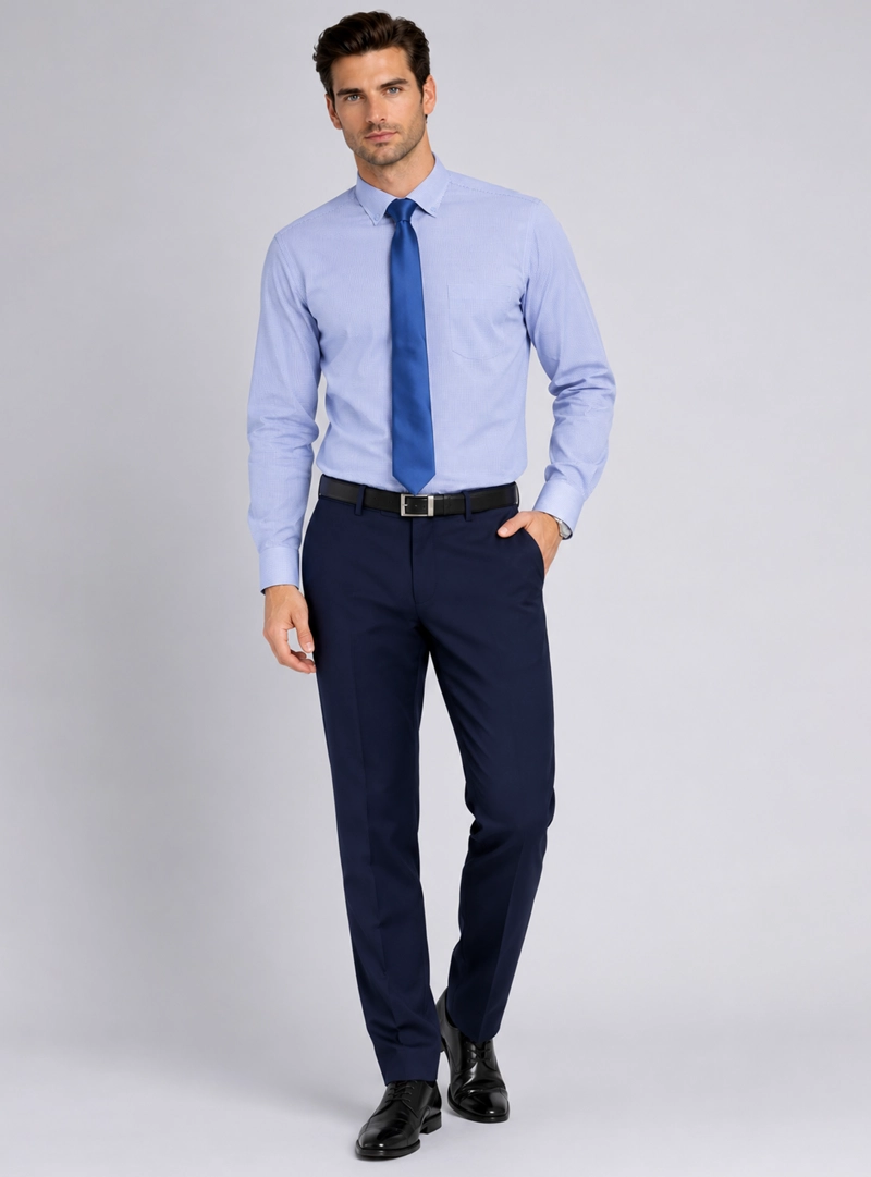 CAMISA FORMAL A CUADROS VAN HEUSEN - 5