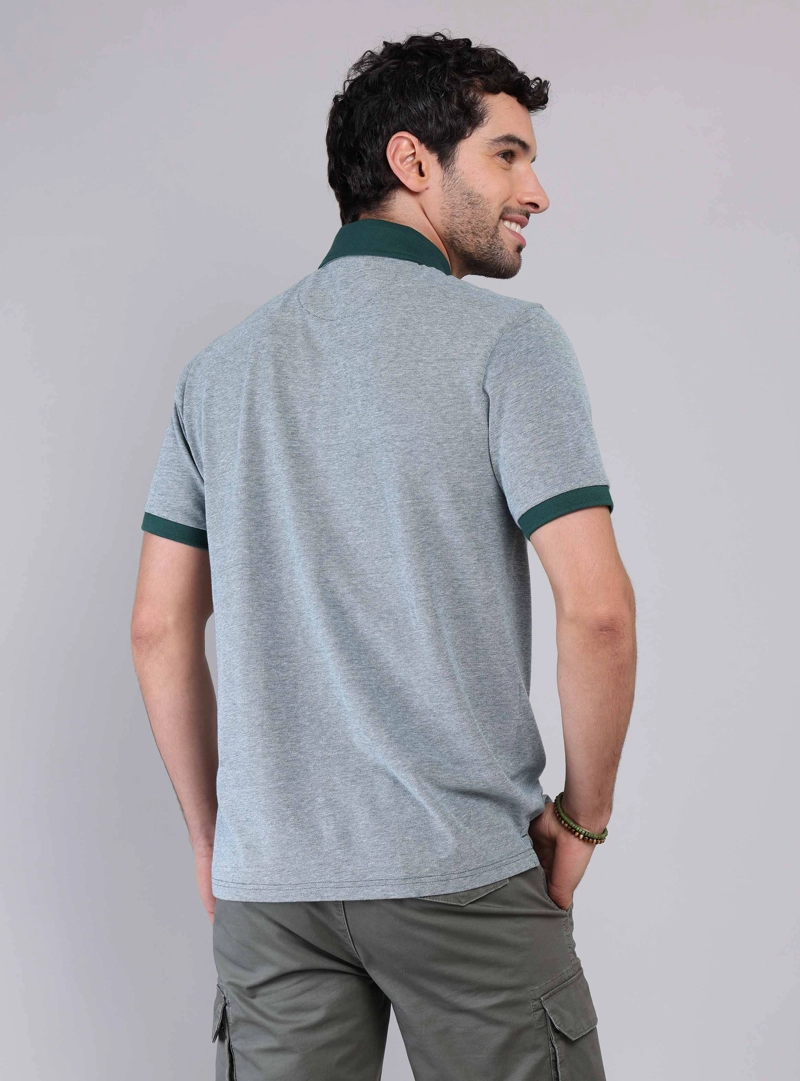 POLERA PIQUE MELANGE PIERO BUTTI - 2