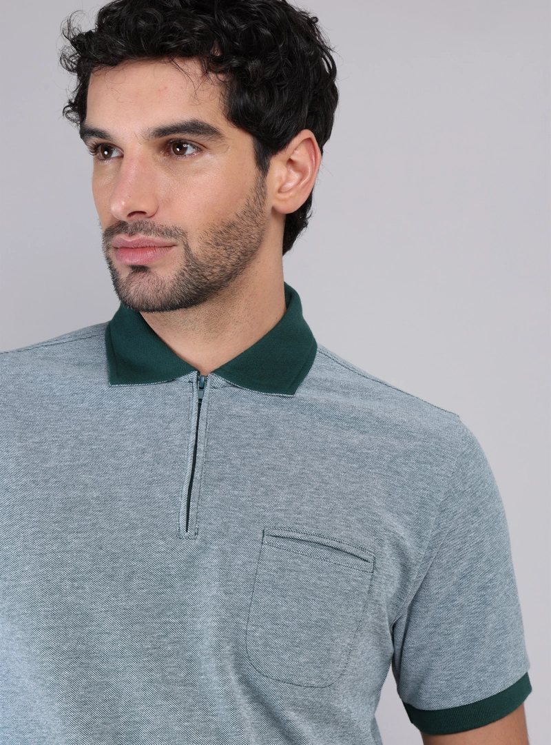 POLERA PIQUE MELANGE PIERO BUTTI - 3