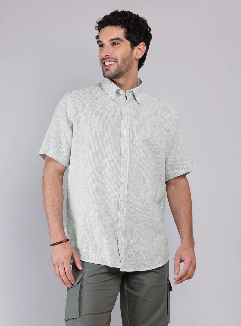 CAMISA LINO ALGODON PIERO BUTTI - 1