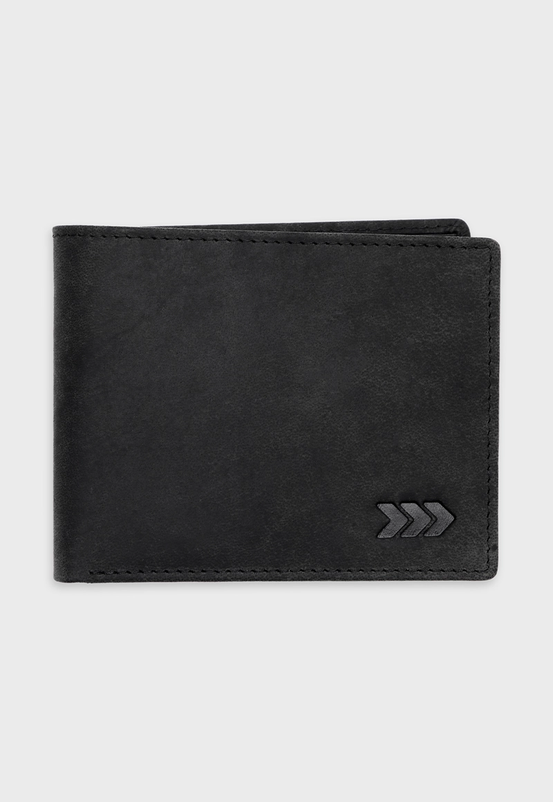 BILLETERA CUERO NEGRO ARROW - 1