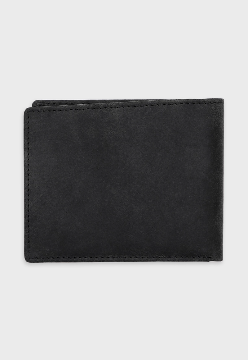 BILLETERA CUERO NEGRO ARROW - 2