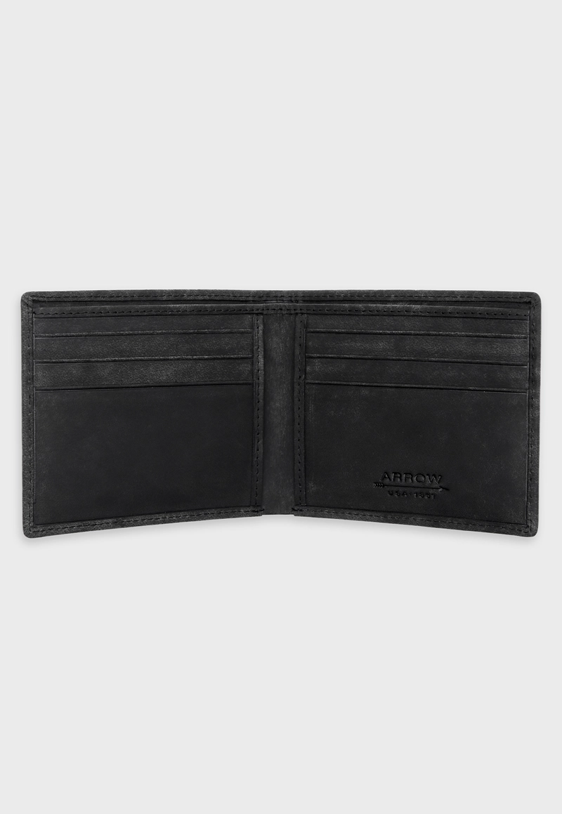 BILLETERA CUERO NEGRO ARROW - 3