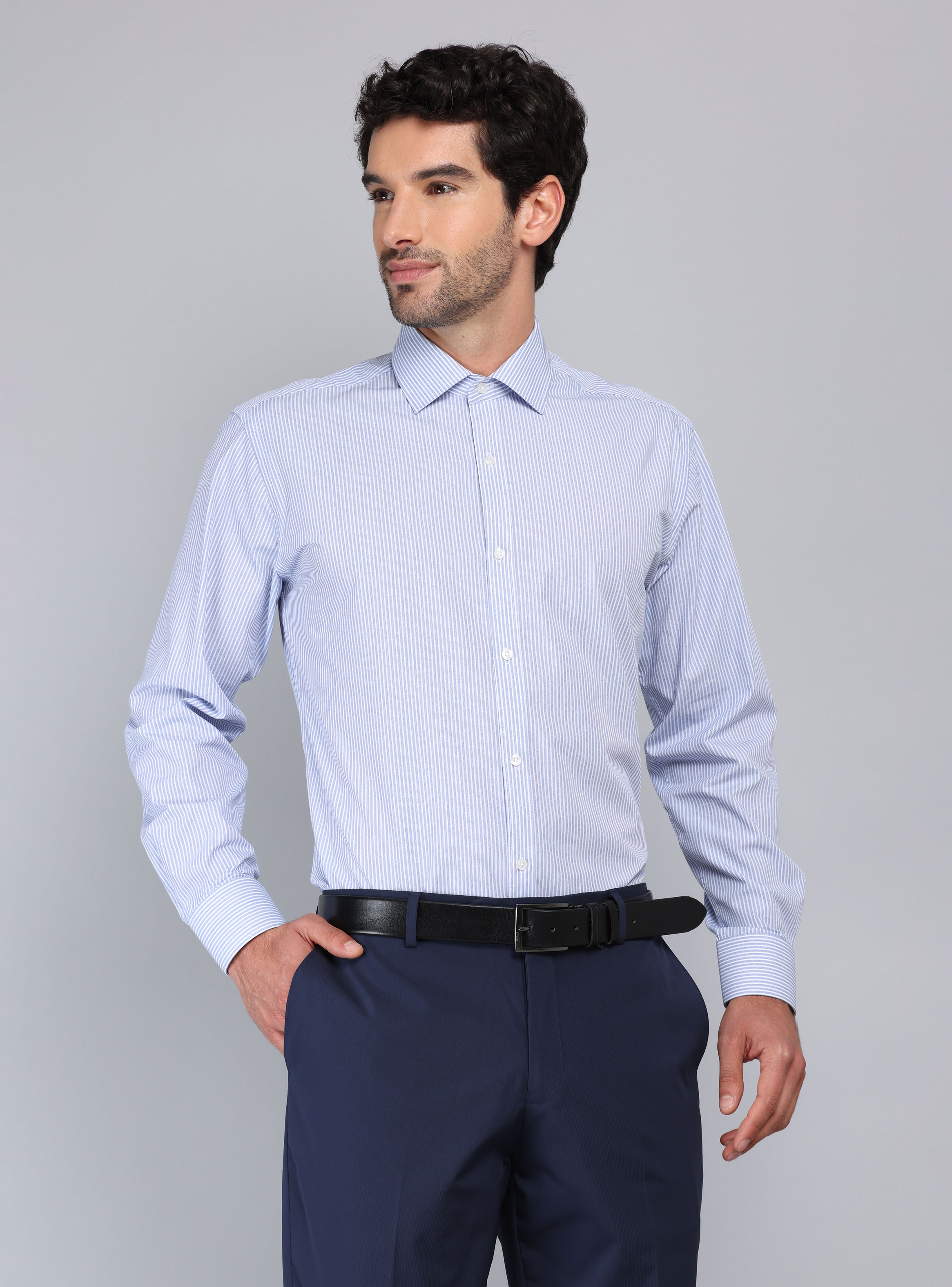 CAMISA FORMAL A RAYAS VAN HEUSEN - 1