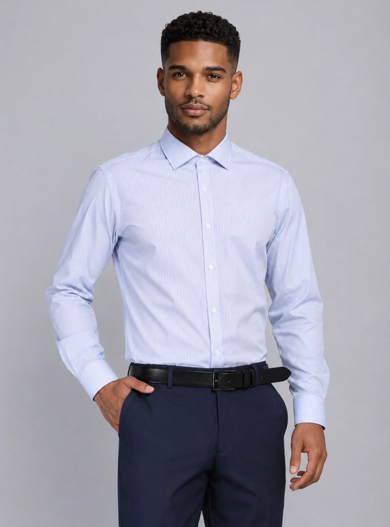 CAMISA FORMAL A RAYAS VAN HEUSEN - 1