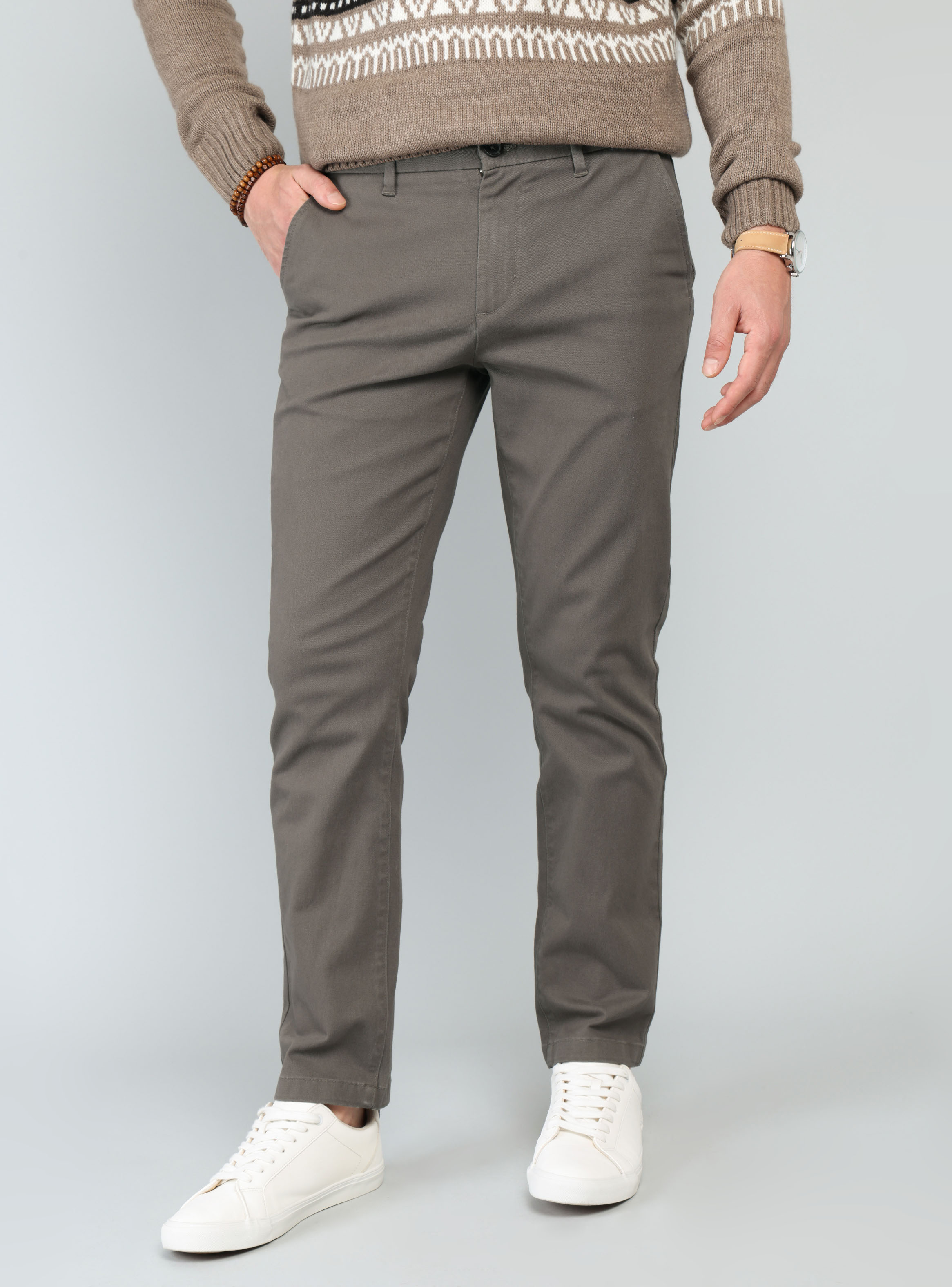 PANTALON CHINO SPANDEX REGULAR FIT CAFE  ARROW - 1