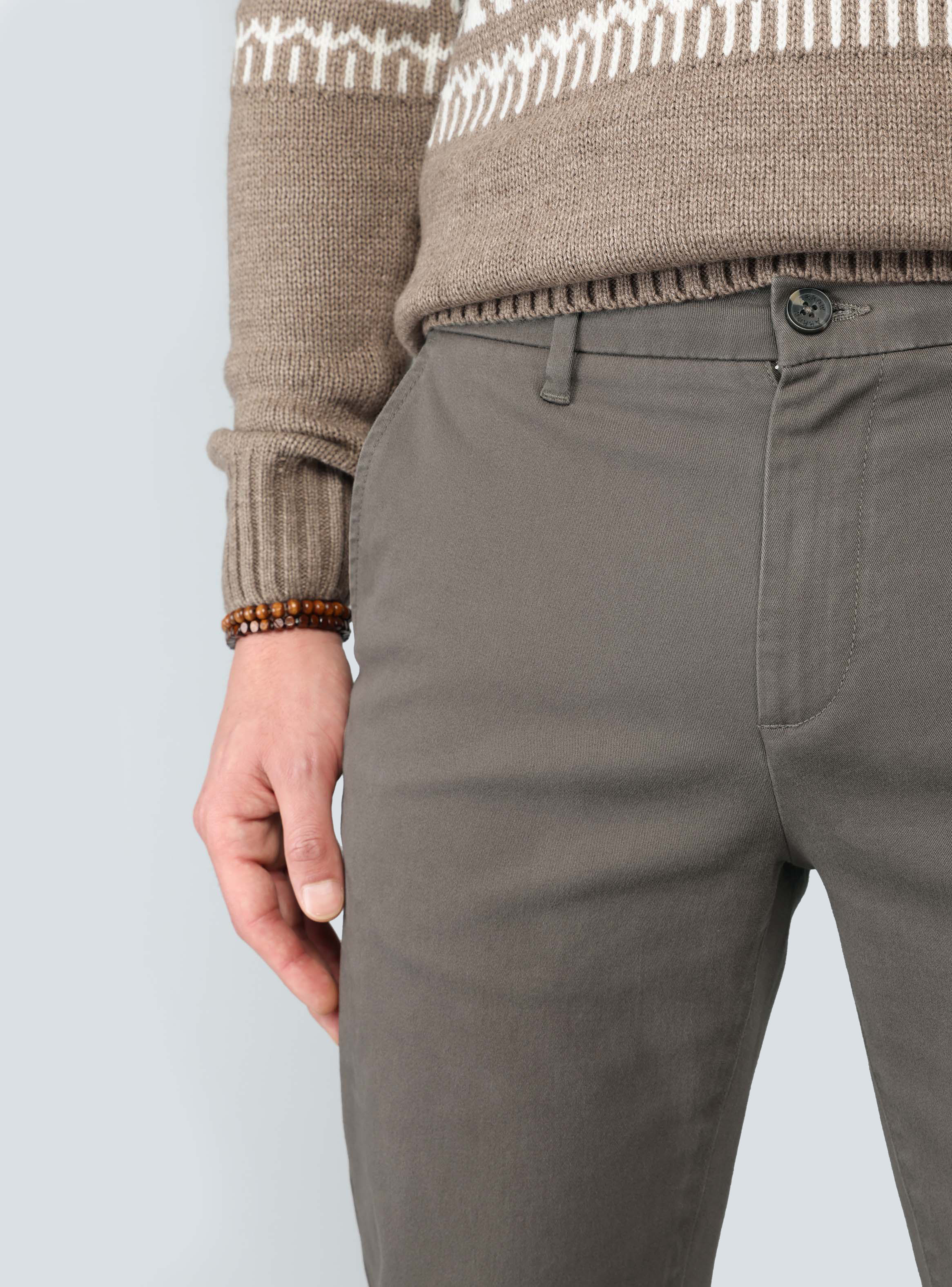 PANTALON CHINO SPANDEX REGULAR FIT CAFE  ARROW - 3