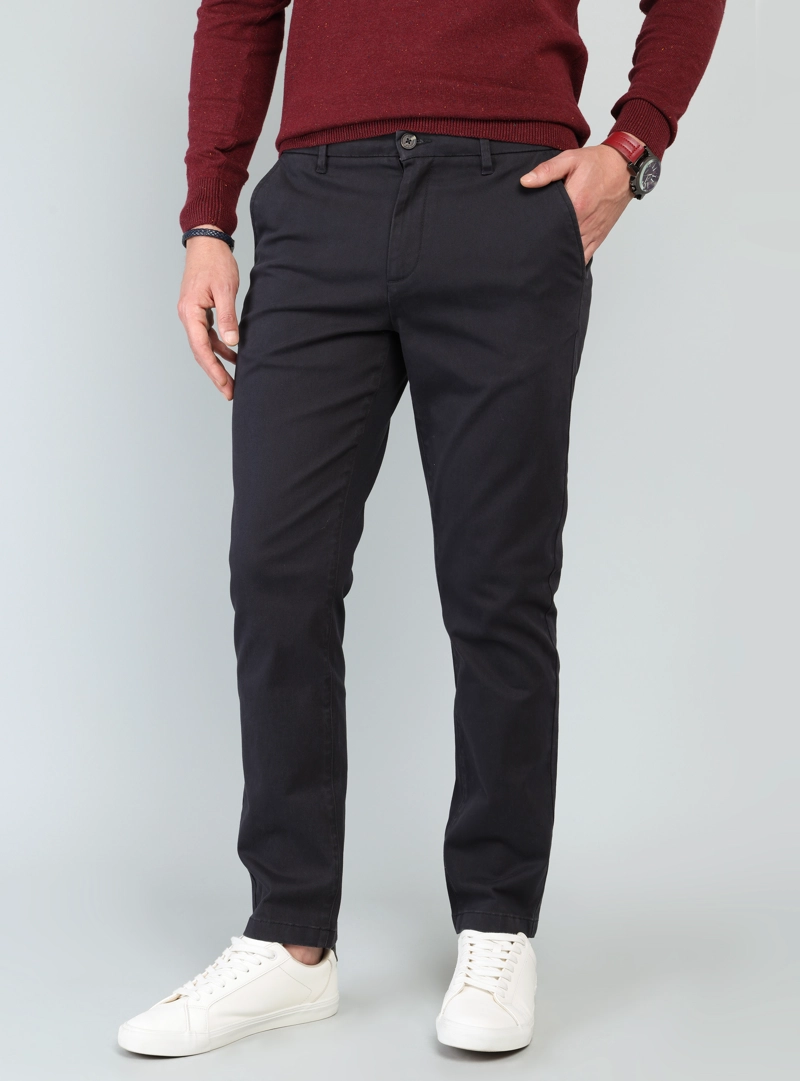 PANTALON CHINO SPANDEX REGULAR FIT AZUL MARINO ARROW - 1