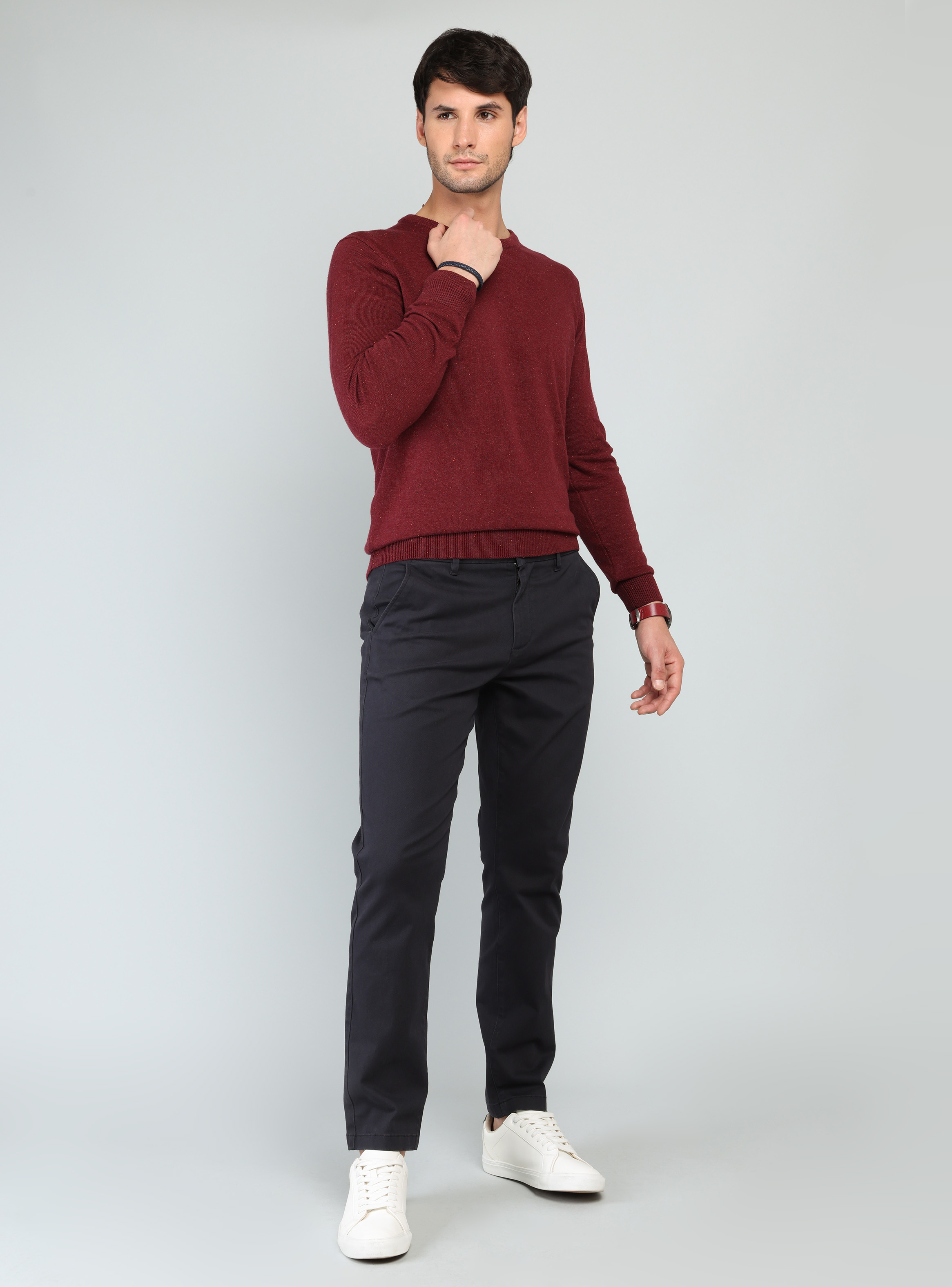 PANTALON CHINO SPANDEX REGULAR FIT AZUL MARINO ARROW - 4