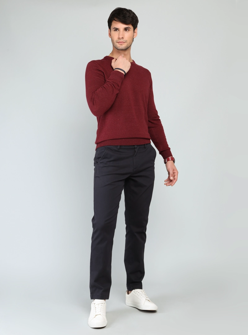 PANTALON CHINO SPANDEX REGULAR FIT AZUL MARINO ARROW - 4