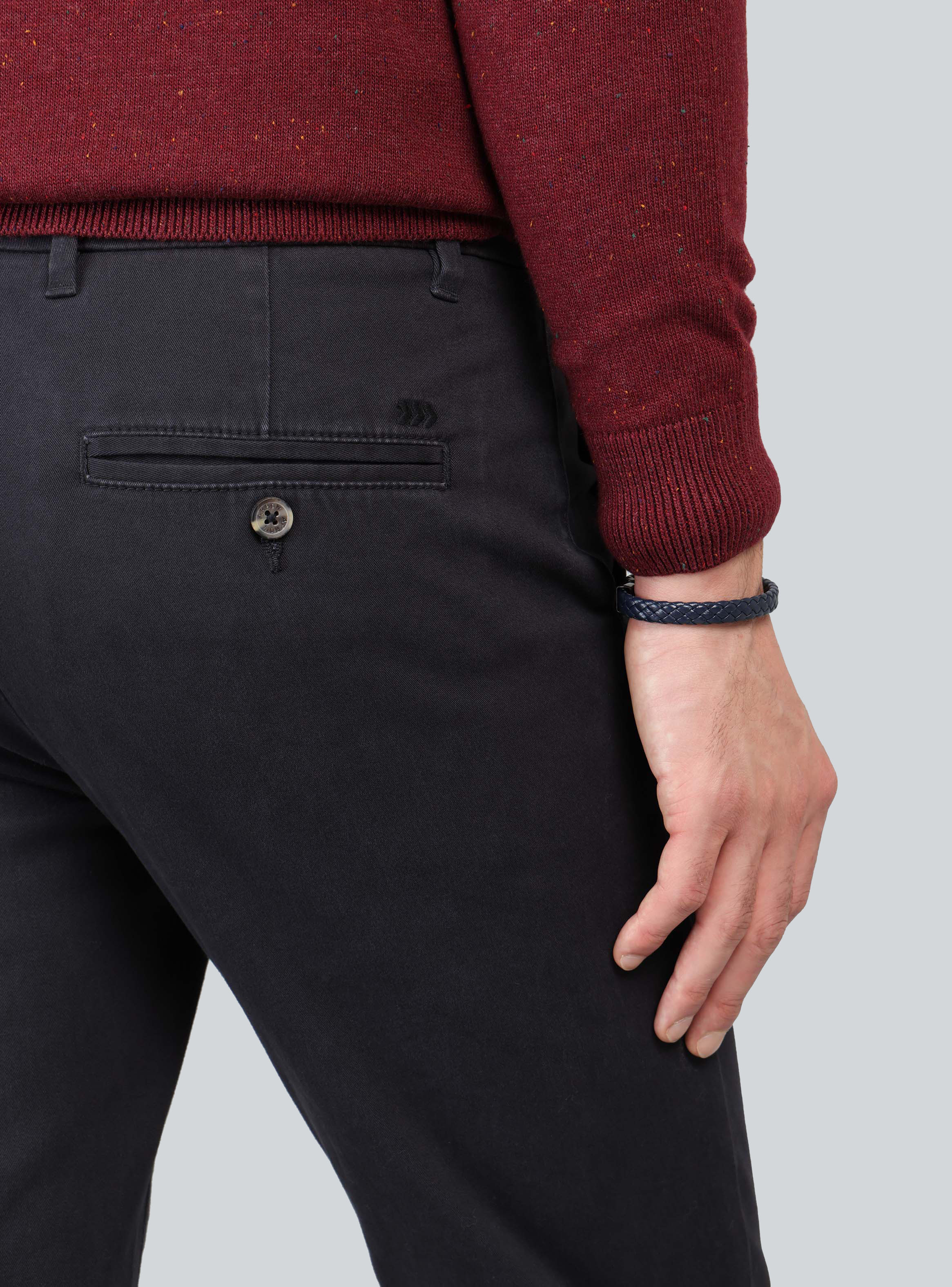 PANTALON CHINO SPANDEX REGULAR FIT AZUL MARINO ARROW - 5