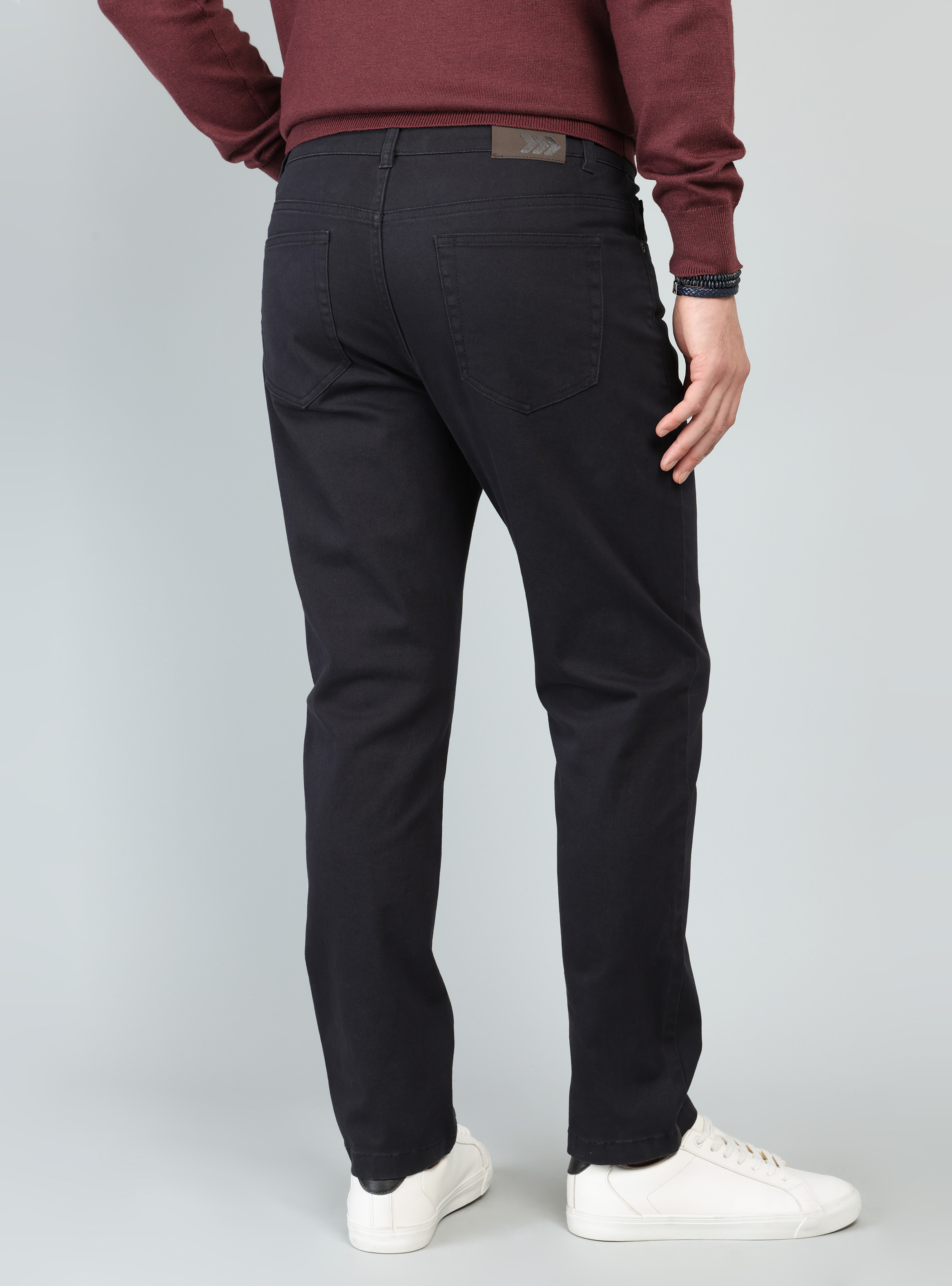PANTALON 5 POCKET SPANDEX REGULAR FIT AZUL MARINO ARROW - 2