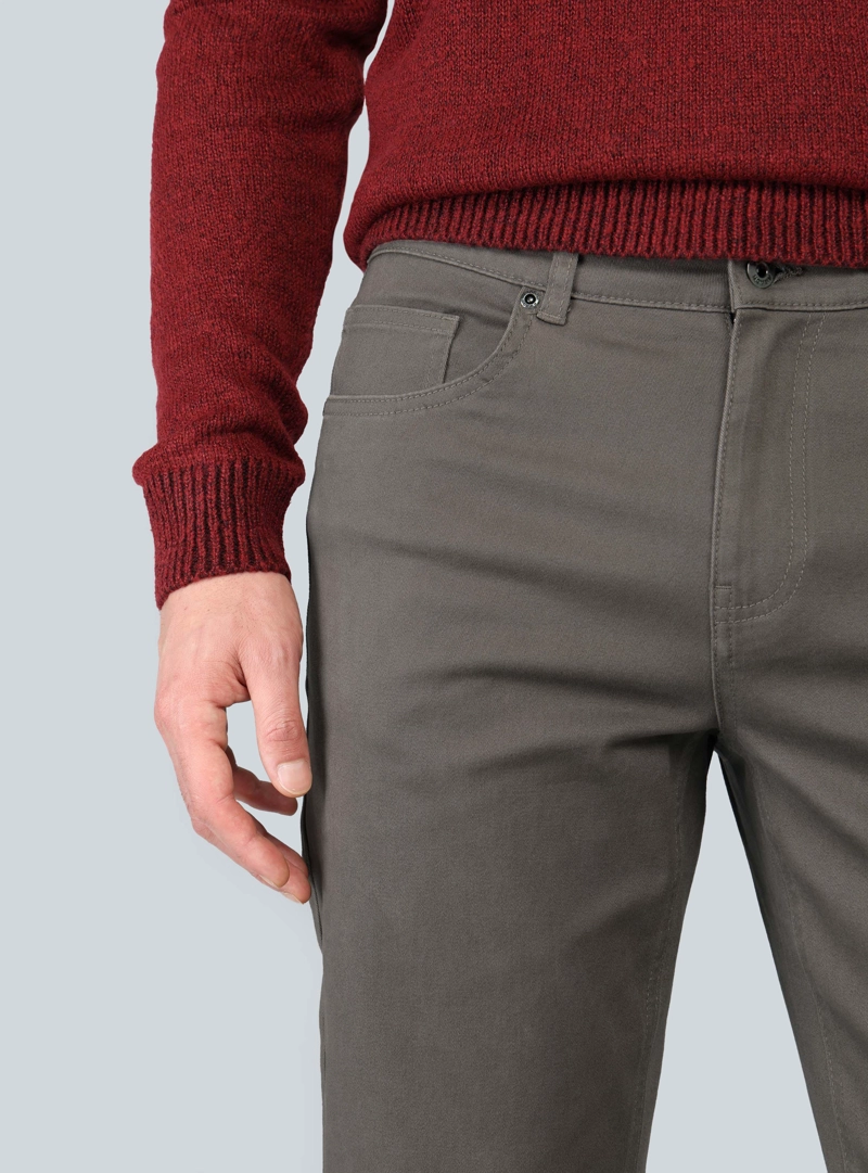PANTALON 5 POCKET SPANDEX REGULAR FIT CAFE ARROW - 3