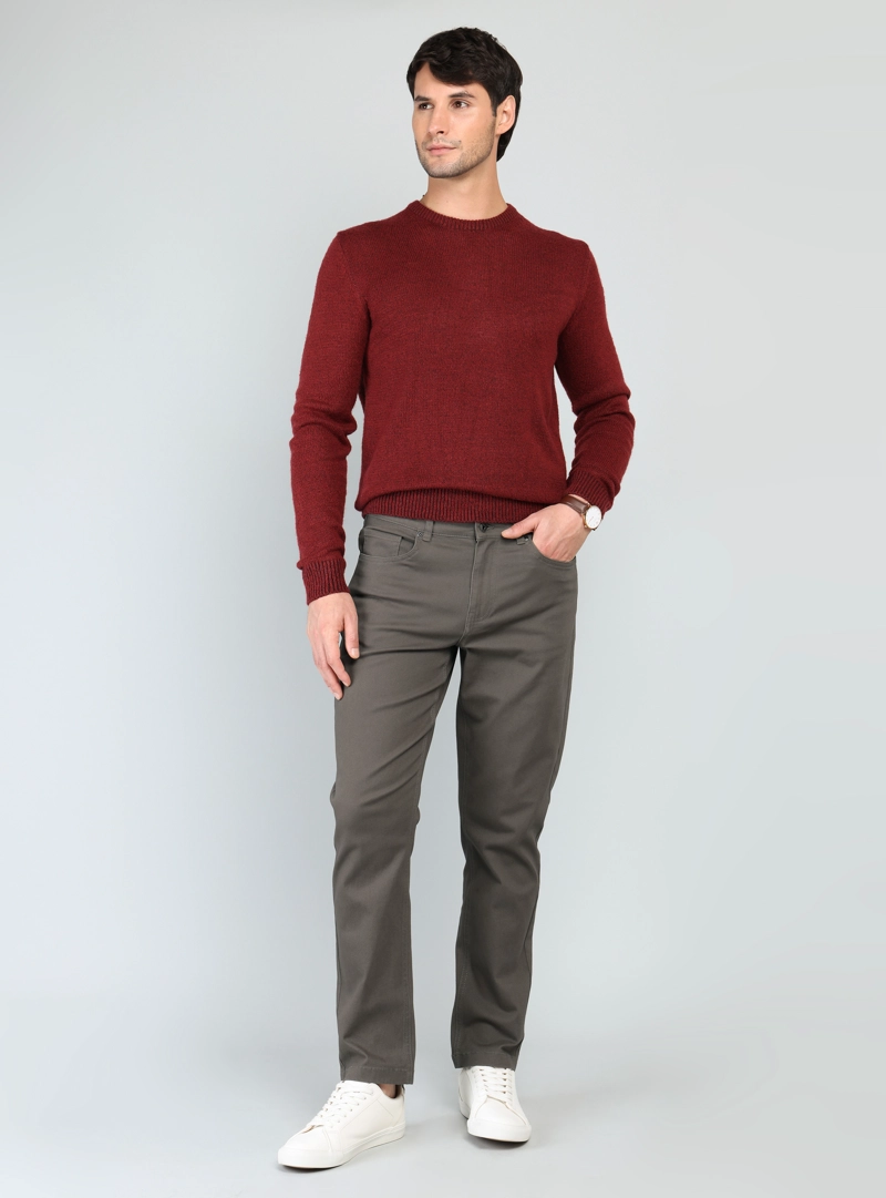 PANTALON 5 POCKET SPANDEX REGULAR FIT CAFE ARROW - 4