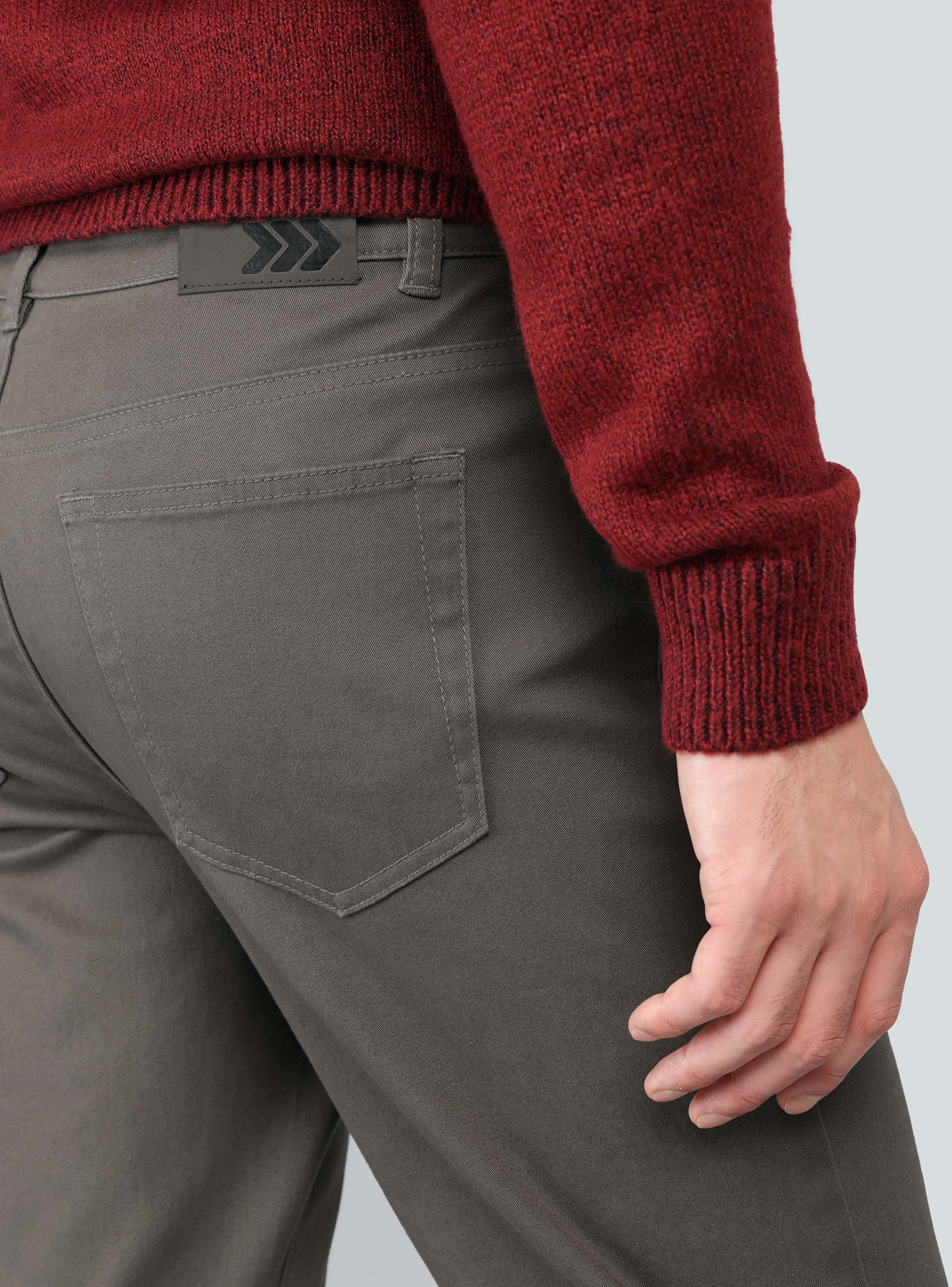PANTALON 5 POCKET SPANDEX REGULAR FIT CAFE  ARROW - 5