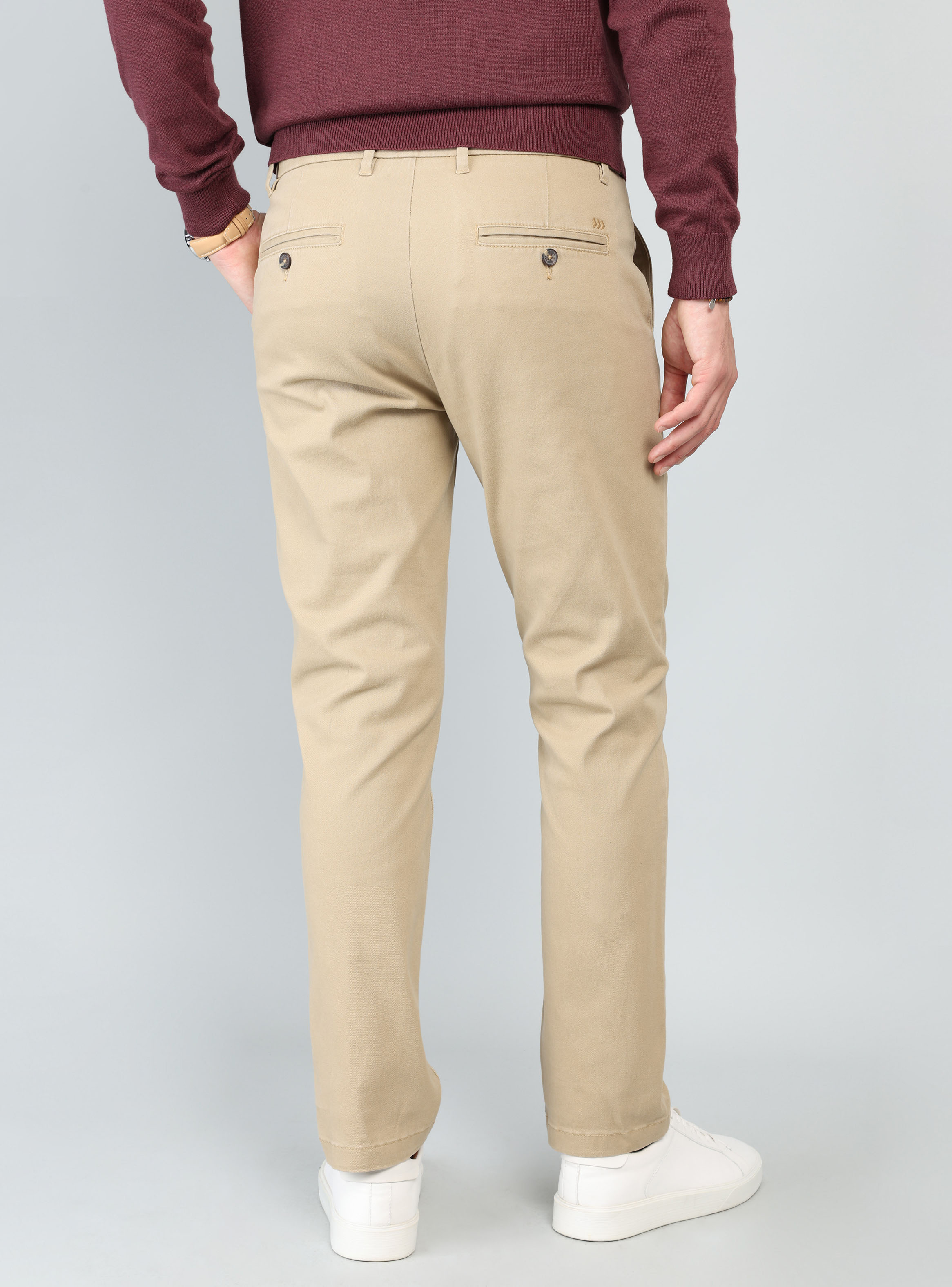 PANTALON CHINO SPANDEX REGULAR FIT BEIGE ARROW - 2