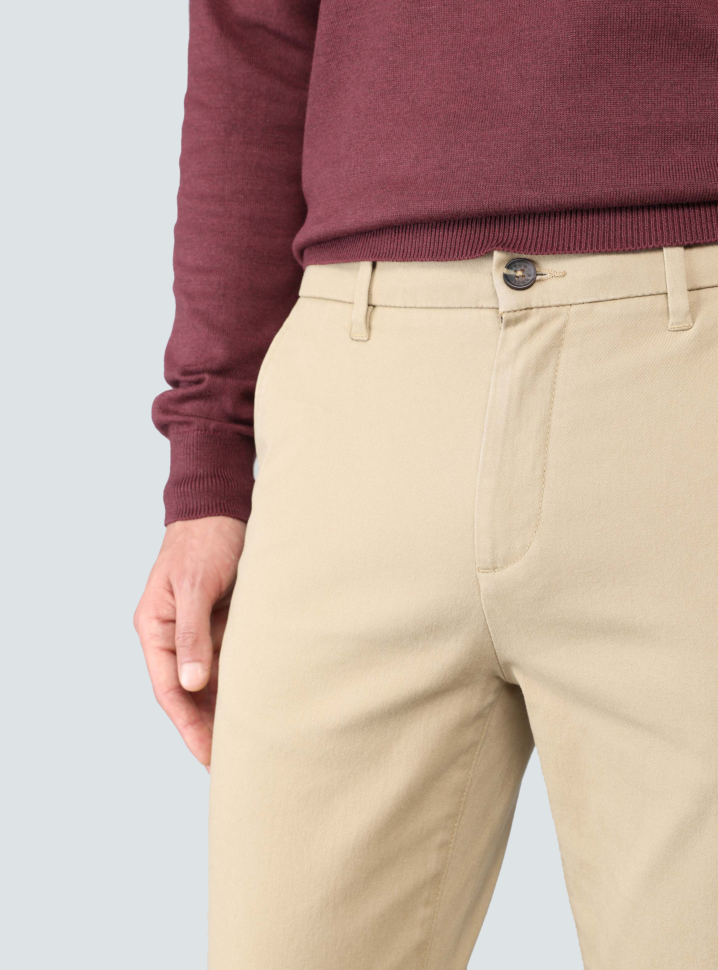 PANTALON CHINO SPANDEX REGULAR FIT BEIGE ARROW - 3