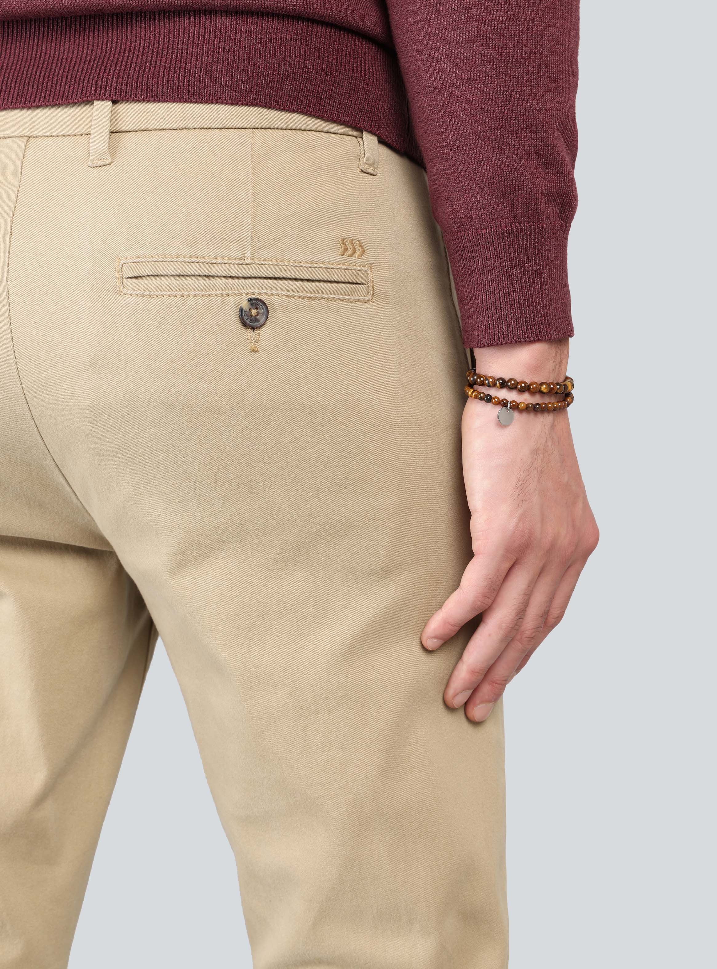 PANTALON CHINO SPANDEX REGULAR FIT BEIGE ARROW - 5