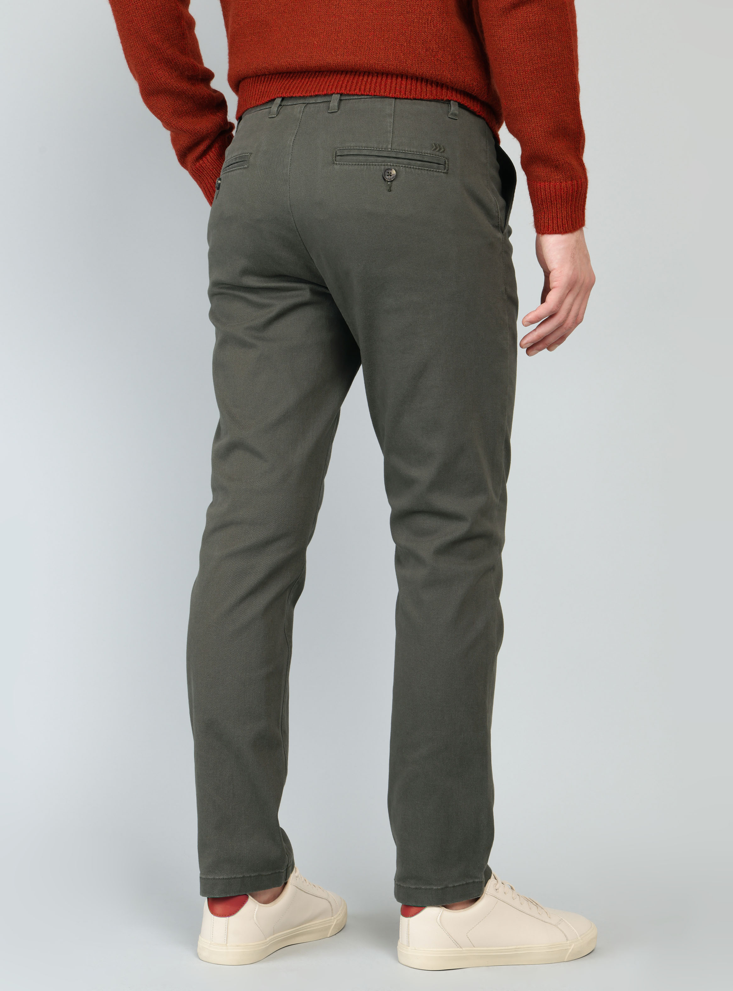 PANTALON CHINO SPANDEX REGULAR FIT OLIVA ARROW - 2