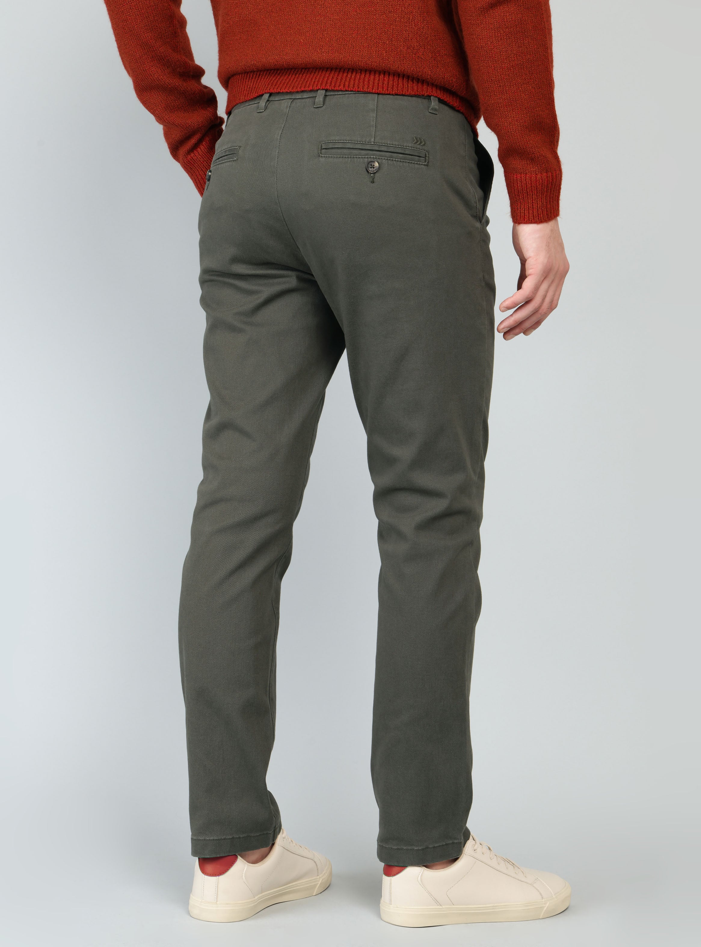 PANTALON CHINO SPANDEX REGULAR FIT OLIVA ARROW - 2
