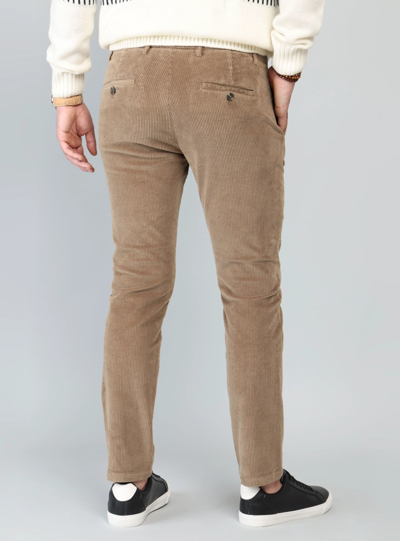 PANTALON COTELE SPANDEX REGULAR FIT CAMEL ARROW - 2